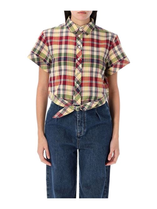Camicia corta in cotone scozzese POLO RALPH LAUREN | 211959816001